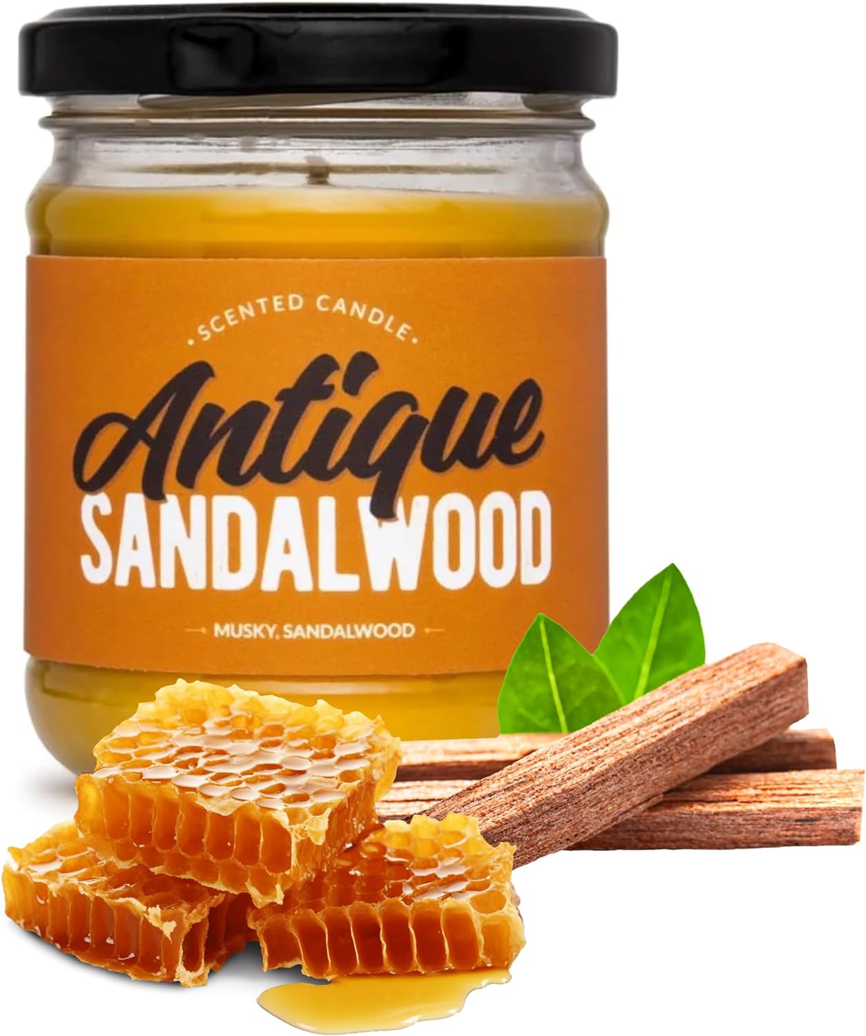 Beeswax Candle "Antique Sandalwood"