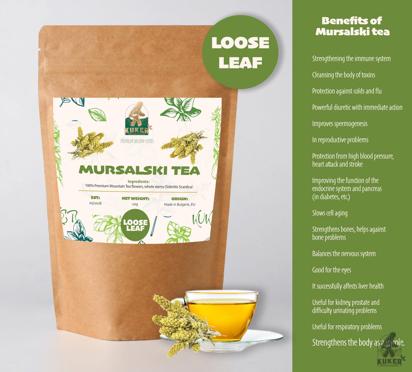 KUKER® Sideritis Scardica 30g | Natural Aphrodisiac - Kuker Shop