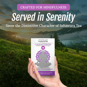 Crown Chakra Tea 30g | Sahasrara Balance Yoga Tea | 20 Biodegradable Bags