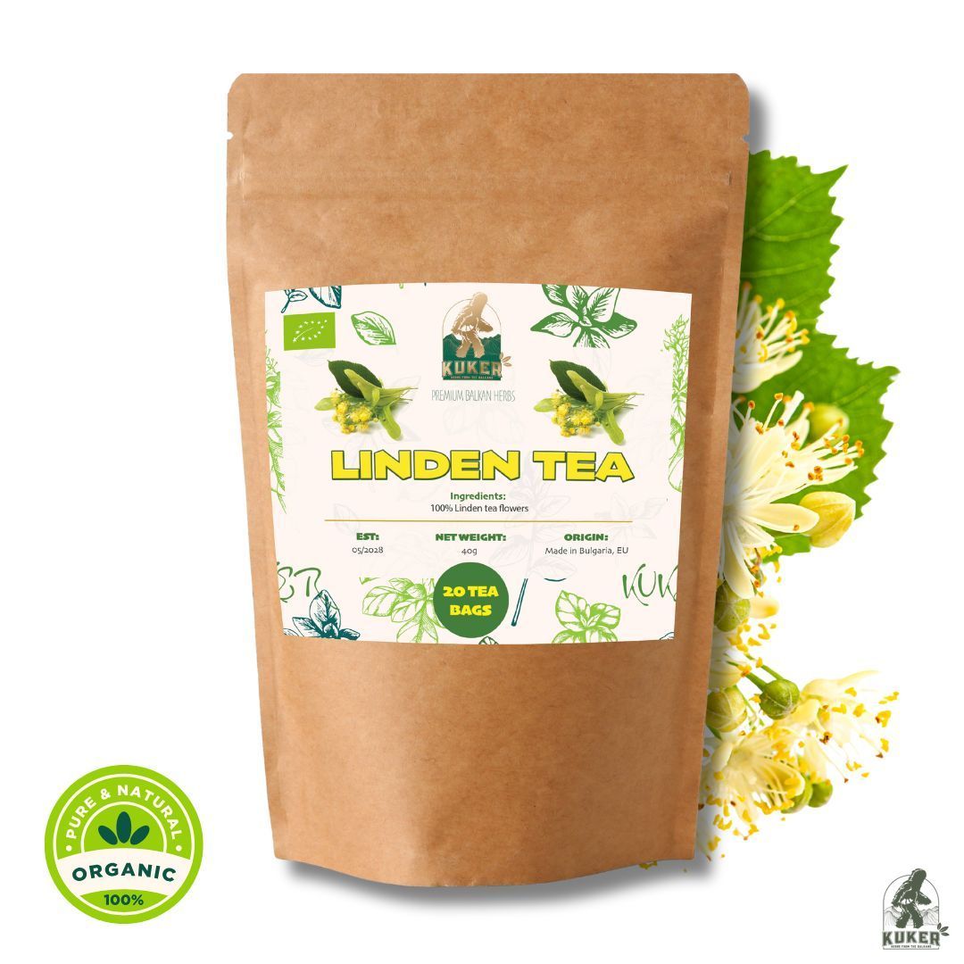 KUKER® Organic Linden Tea 20 Tea Bags | 40g - Kuker Shop