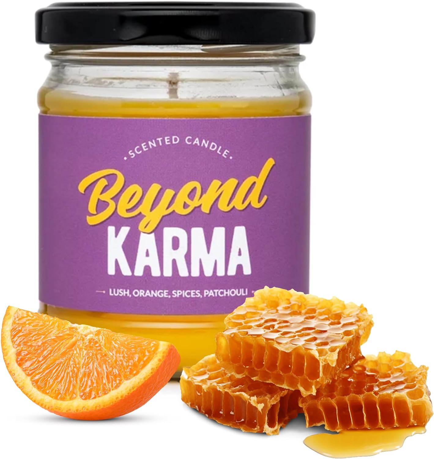 Beeswax Candle "Beyond Karma"