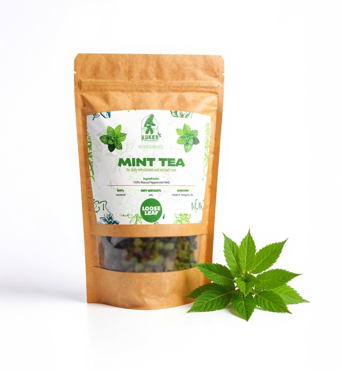KUKER® Mint Tea | 100g Loose Leaf