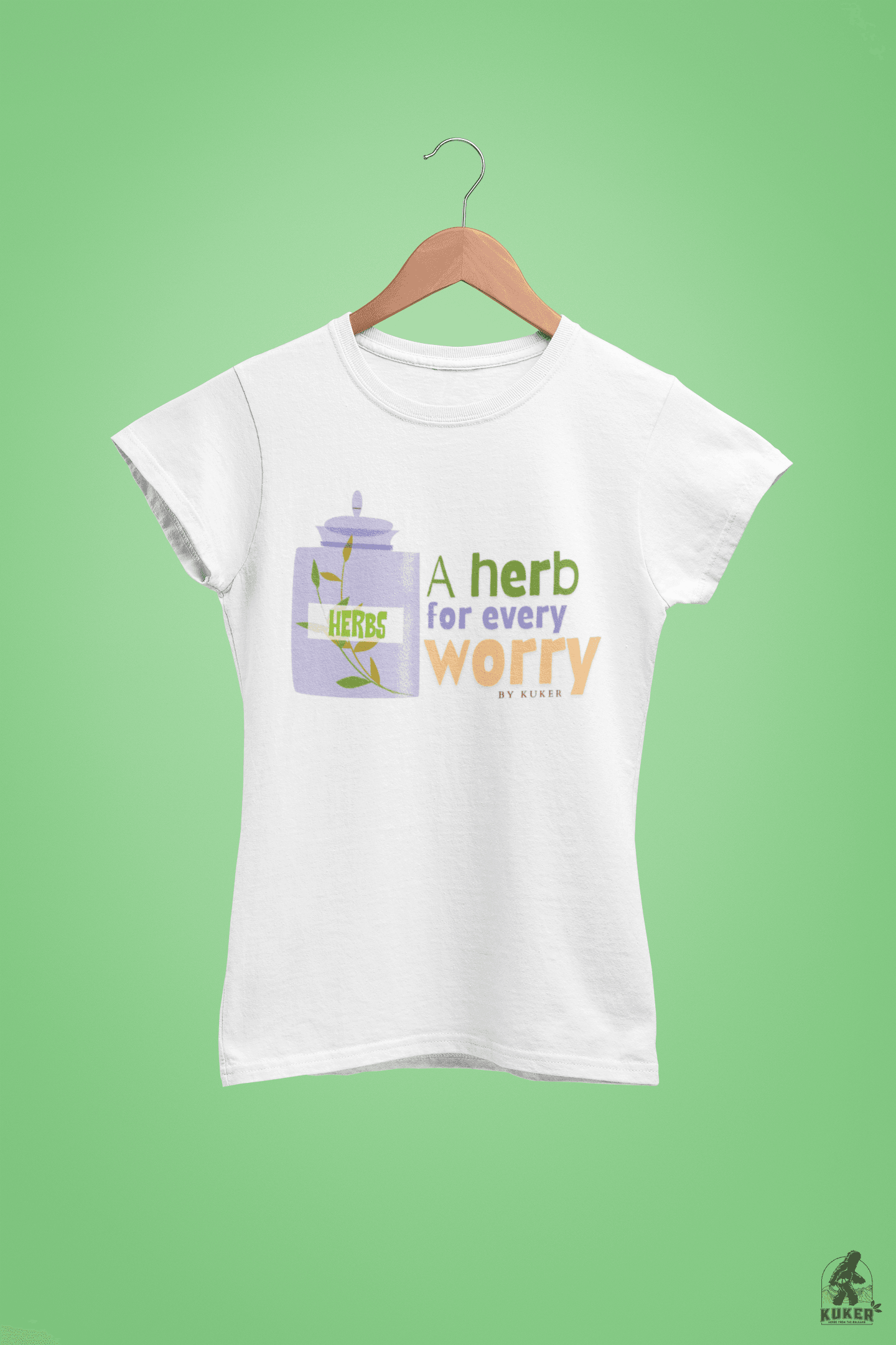 T-shirt "A herb for every worry" - Kuker Shop