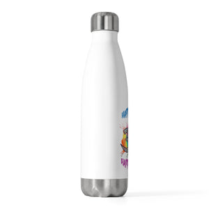 Spiritual Yoga Bottle Happy Mind Happy Soul 20oz Insulated Bottle For Yoga Inner Peace Water Structuring Bottle