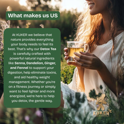 KUKER® Detox Tea 100g Loose Leaf | Weight Loss Tea for Natural Digestion & Cleanse Support