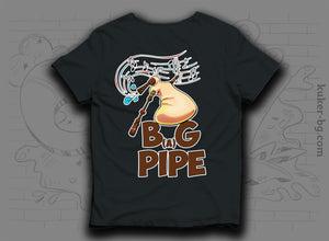 "B(a)G Pipe" Organic Cotton T-shirt with a Bulgarian Bagpipe | 2