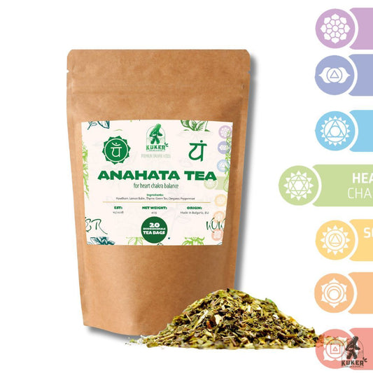 Heart Chakra Tea 20 Biodegradable Bags | 30g Anahata Balance Yoga Tea |