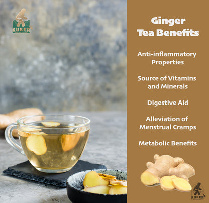 Ginger Tea & Echinacea 30 Tea Bags | 50g