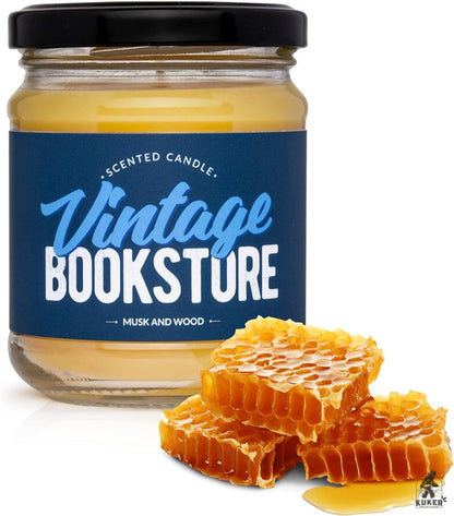 Beeswax Candle "Vingate Bookstore"