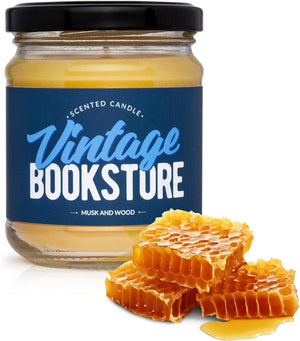 Beeswax Candle "Vingate Bookstore"