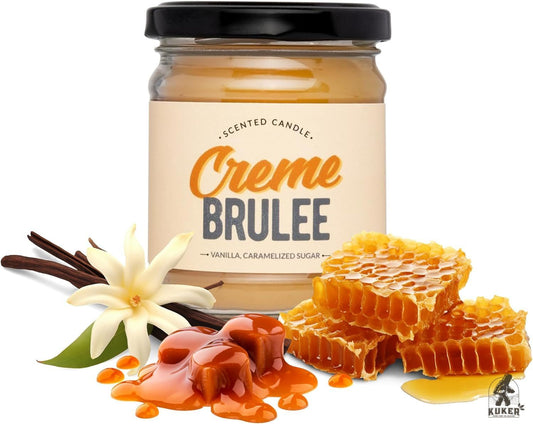 Beeswax Candle "Creme Brûlée"