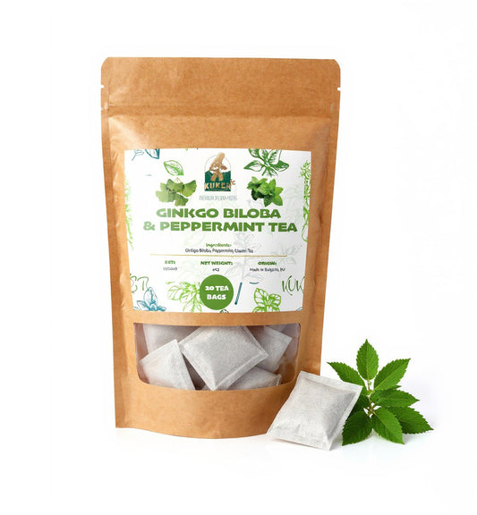 KUKER® Ginkgo Biloba Tea & Peppermint 20 Tea Bags | 30g