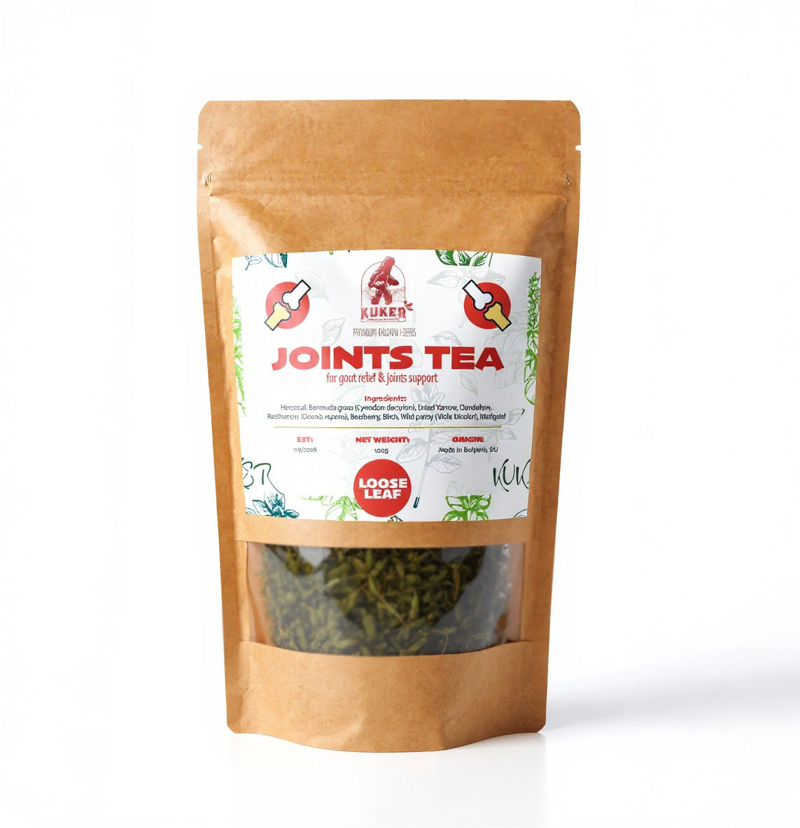KUKER® Joints Tea 100g | Gout Relief Tea