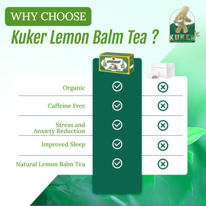 Lemon Balm Tea 20 Bags | Kuker Melissa Officinalis 30g