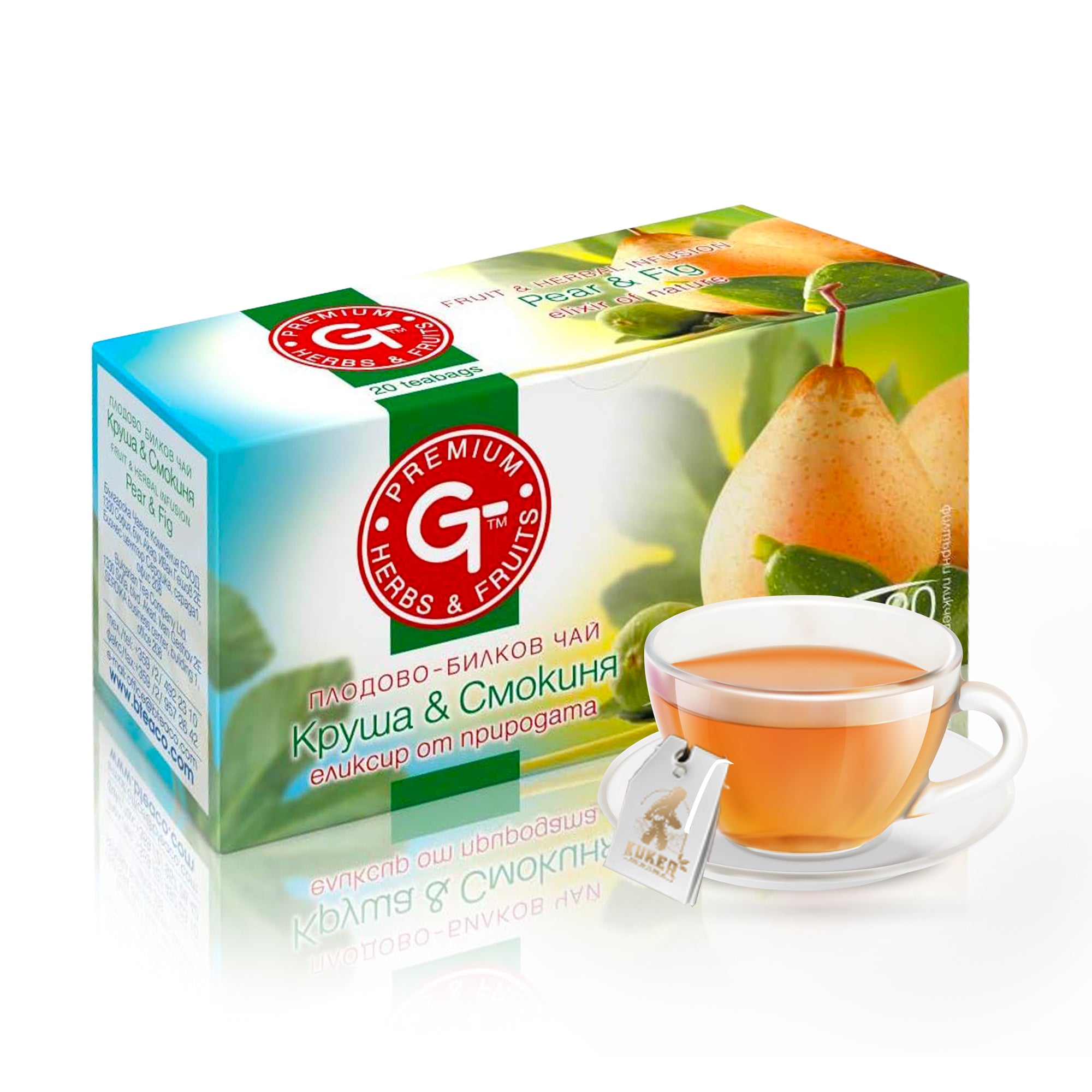 Pear & Fig Tea Mix 20 Bags | GT Series 30g