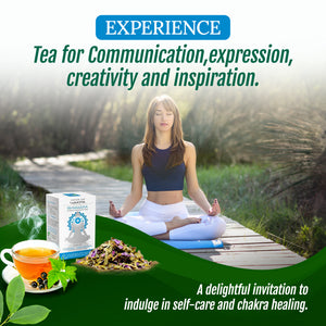 Throat Chakra Tea 30g | Vishuddha Balance Yoga Tea | 20 Biodegradable Bags