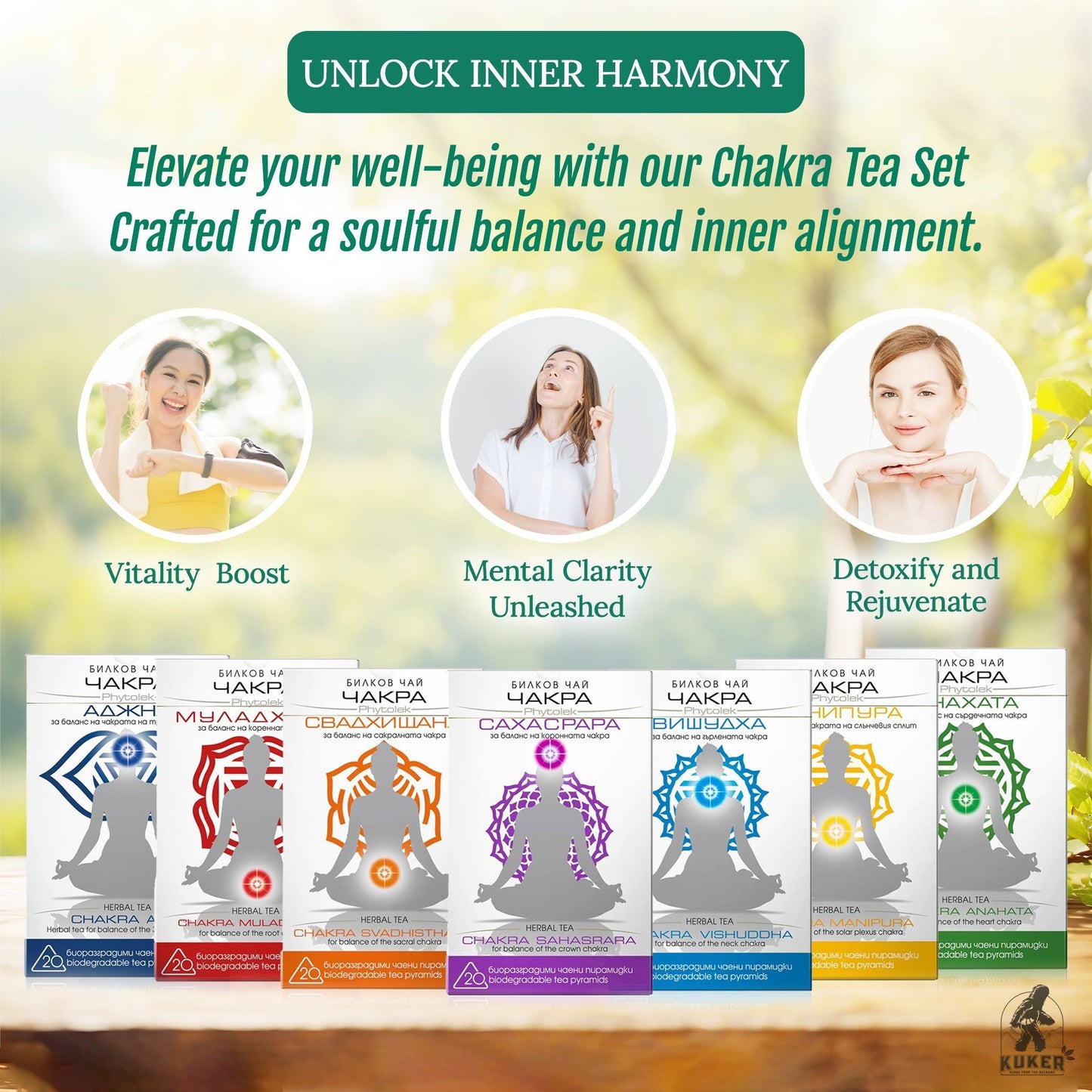 7 Pack Chakra Tea Series | 210g All Chakras