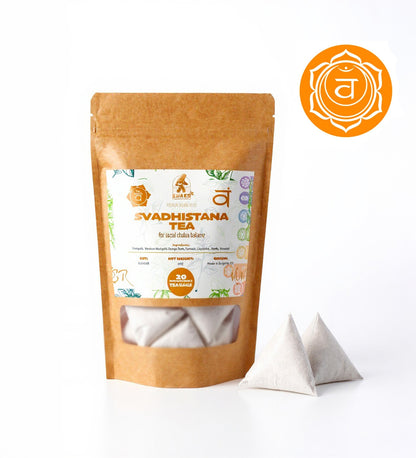 Sacral Chakra Tea 30g | Svadhishtana Balance Yoga Tea | 20 Biodegradable Bags