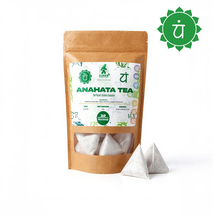 Heart Chakra Tea 20 Biodegradable Bags | 30g Anahata Balance Yoga Tea |