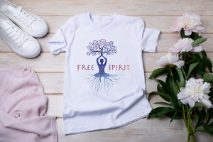 Yoga Unisex Heavy Cotton Tee Shirt Free Spirit Mandala Shirt Spiritual Yoga Mantra Gift for Yoga Instructor