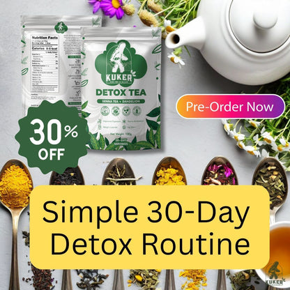 KUKER® Detox Tea 100g Loose Leaf | Weight Loss Tea for Natural Digestion & Cleanse Support