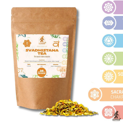 Sacral Chakra Tea 30g | Svadhishtana Balance Yoga Tea | 20 Biodegradable Bags