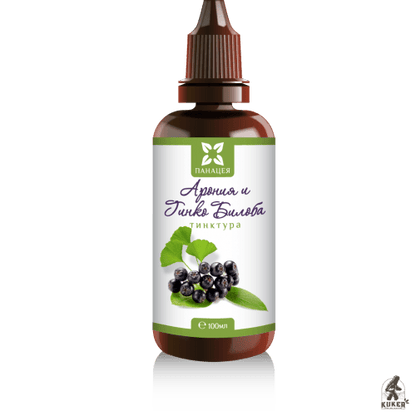 Ginkgo Biloba Aronia Tincture 100ml | Natural Extract